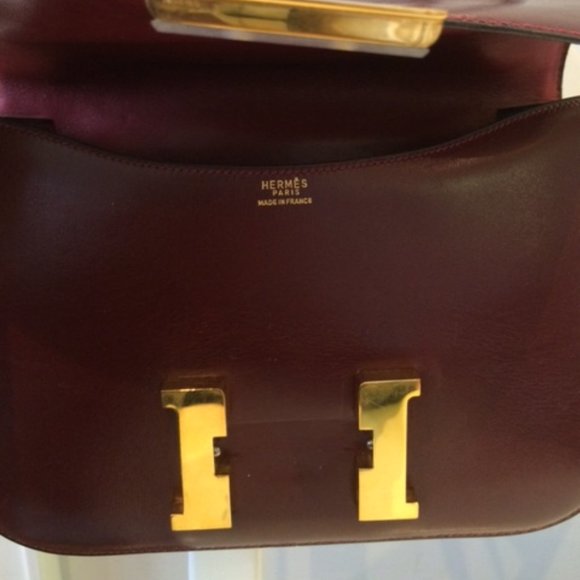 Hermes Constance Bag - burgundy/bordeaux color - Picture 12 of 13